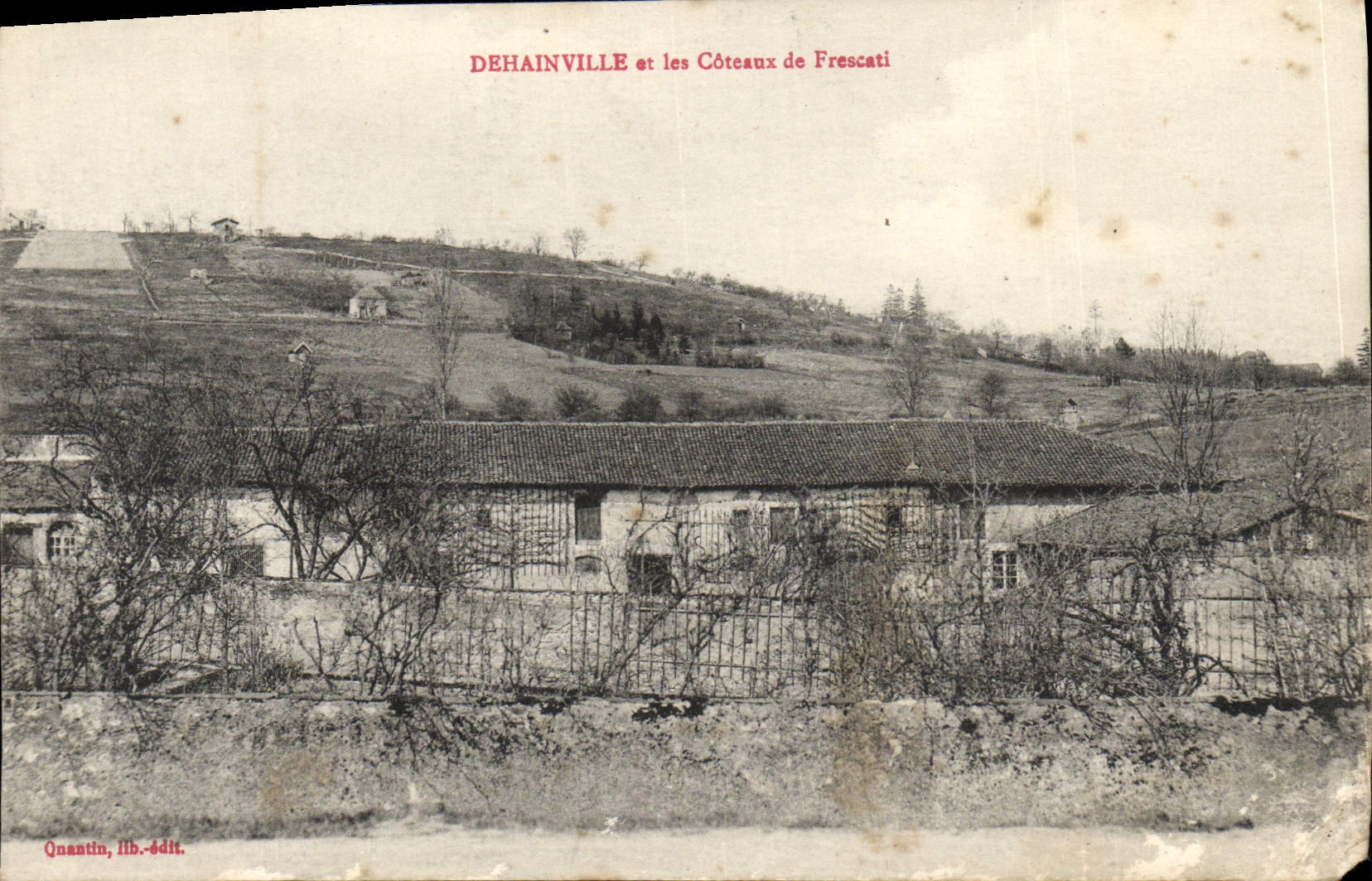 VINTAGE POSTCARD Dehainville And the Slopes De Frescati