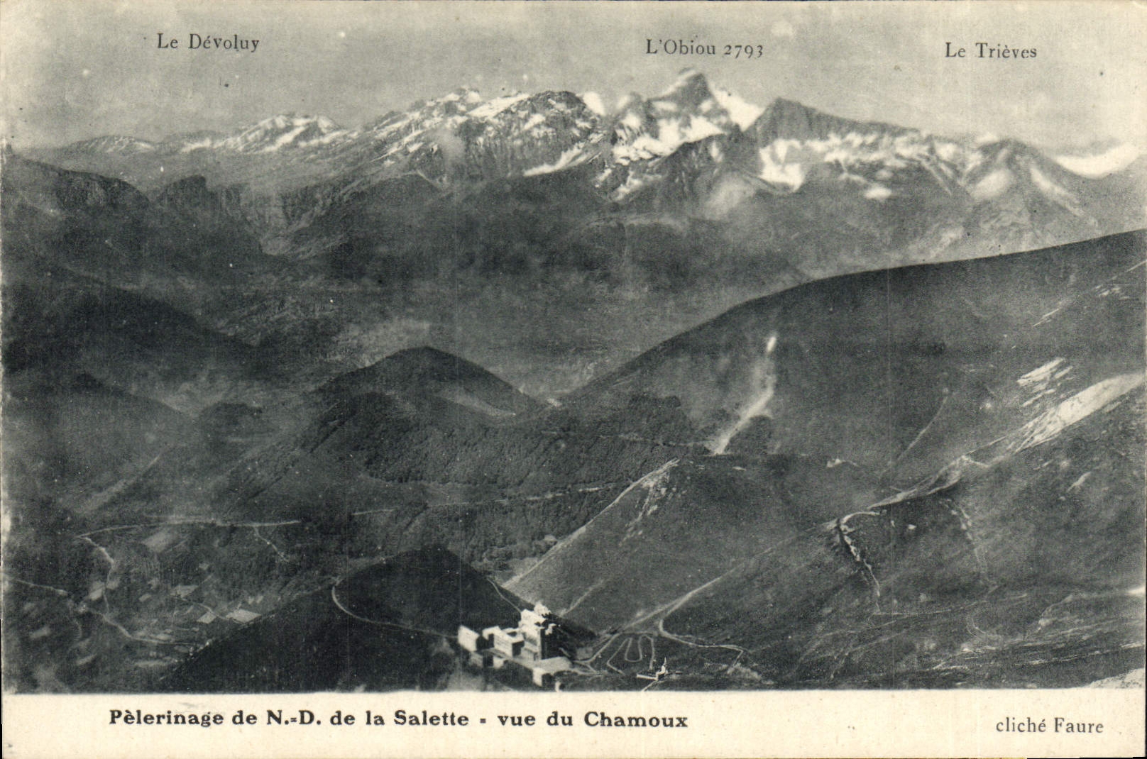 CPA Pelerinage De ND de La Salette Vue Du Chamoux
