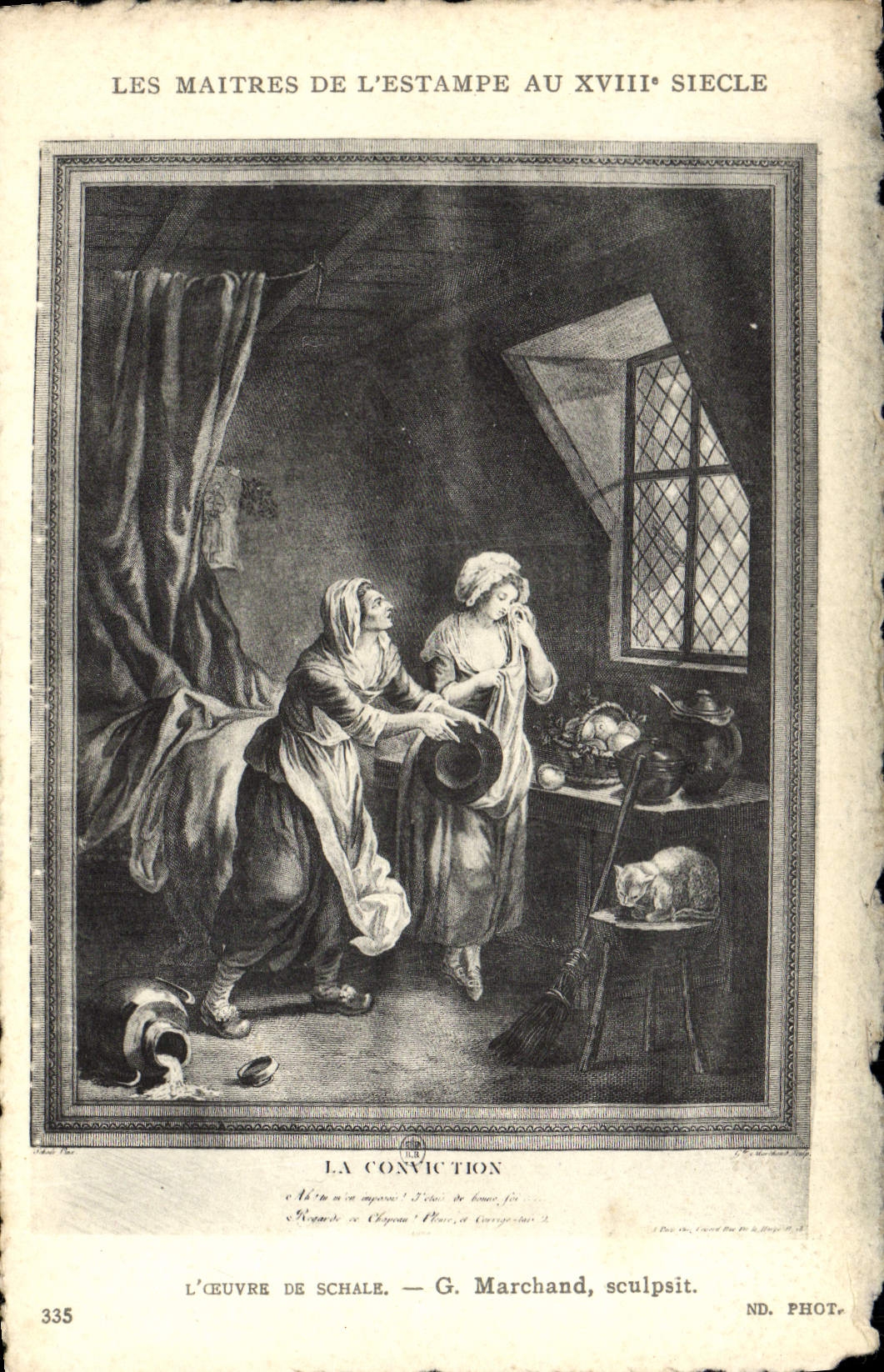 CPA Les Maitres De L'Estampe au 18eme L'oeuvre de Schale Marchand 