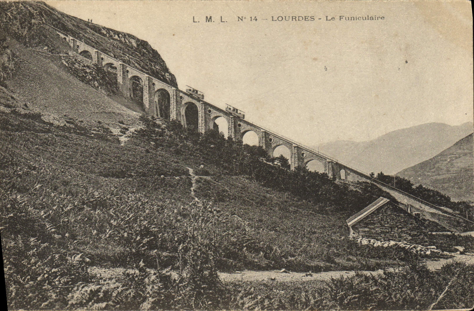 VINTAGE POSTCARD Heavy the Funicular