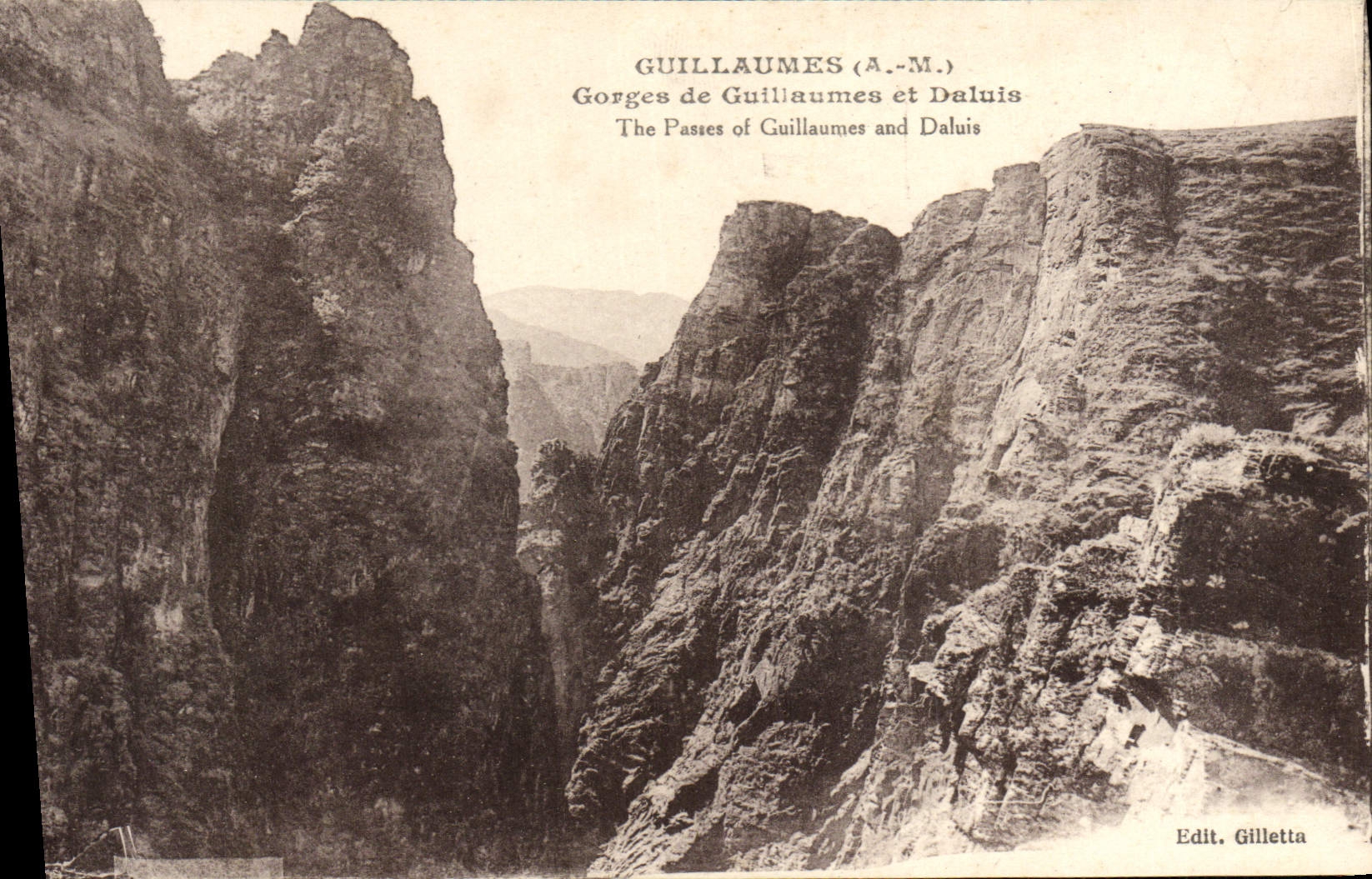 CPA Guillaumes Gorges De Guillaumes et Daluis