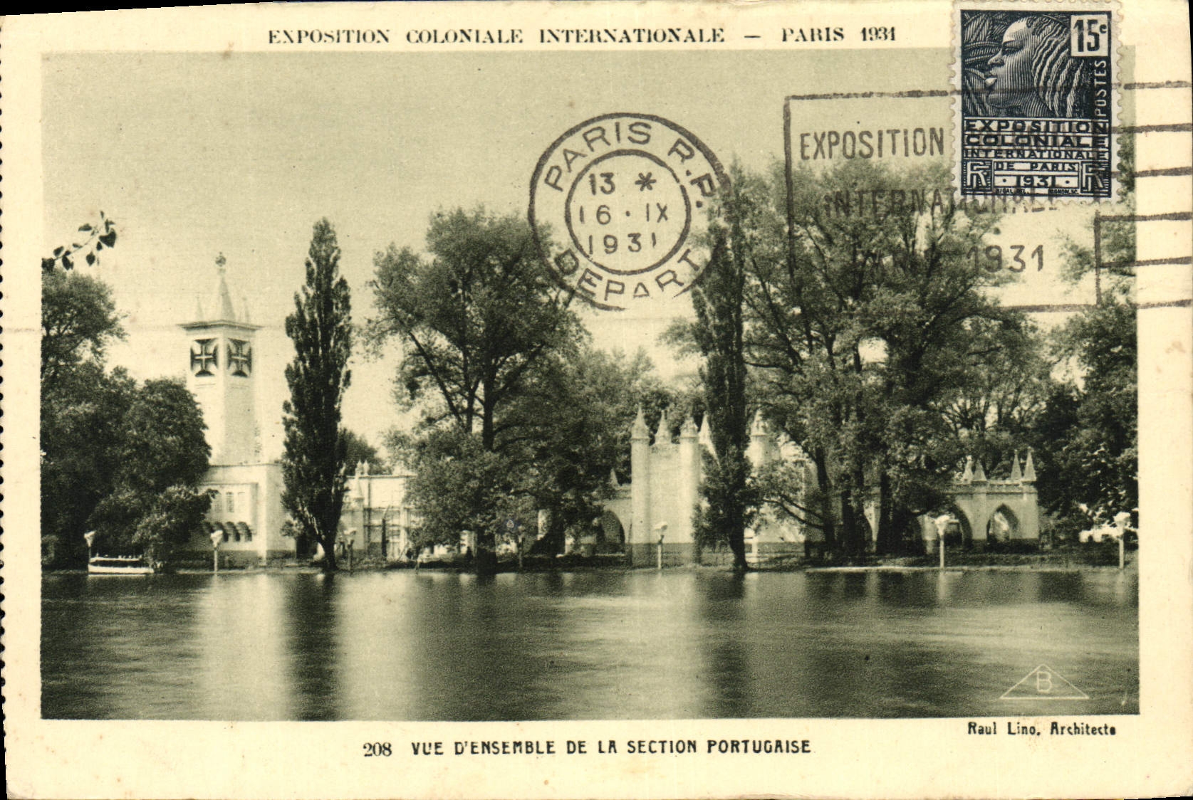 CPA Paris Exposition coloniale internationale Paris Vue d'ensemble de la section portugaise 