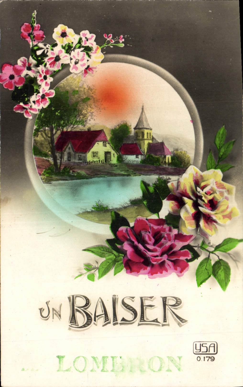 VINTAGE POSTCARD Fantasy Kiss of Lombron