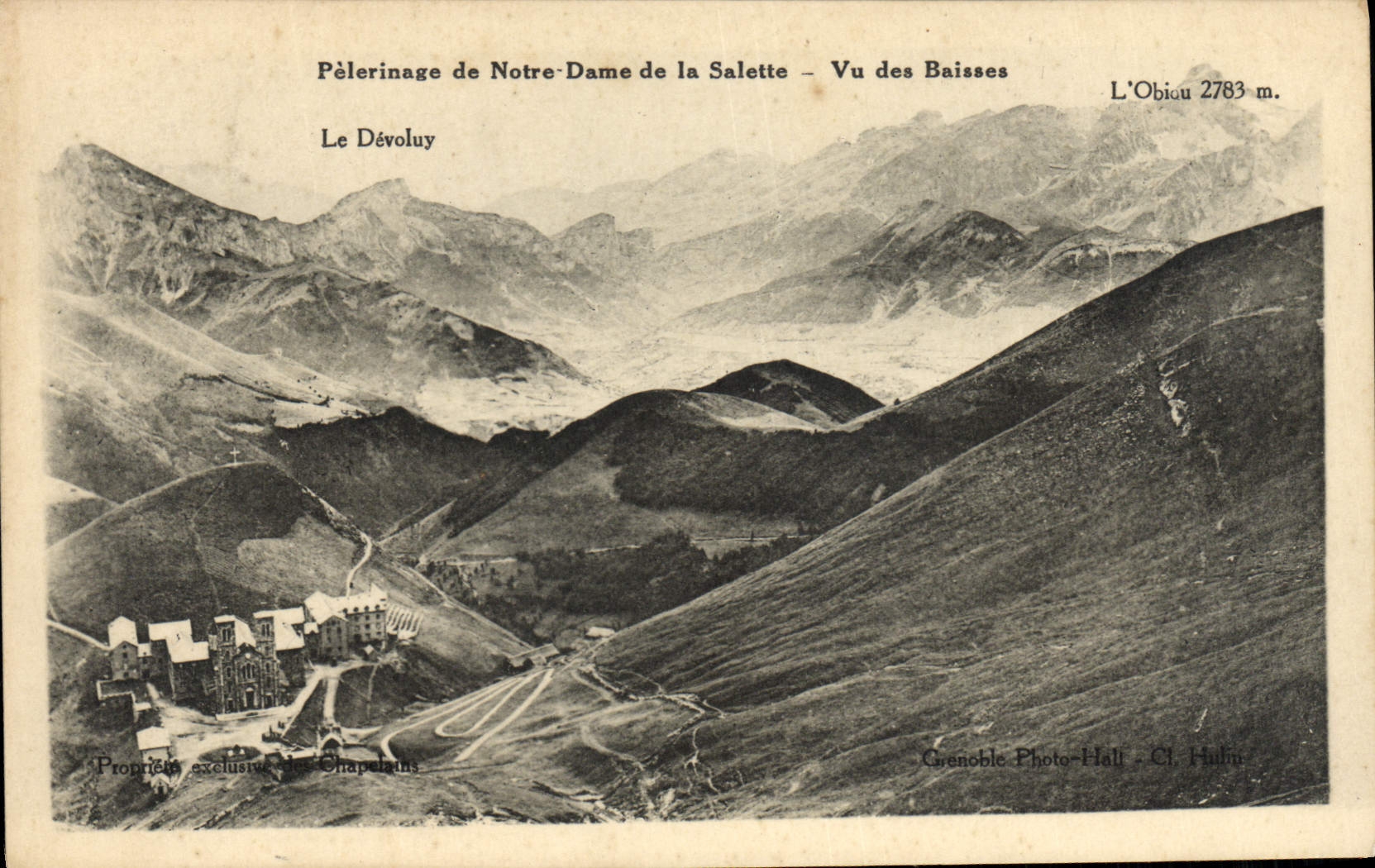 CPA Pelerinage de Notre Dame de la Salette Vu de Baisses