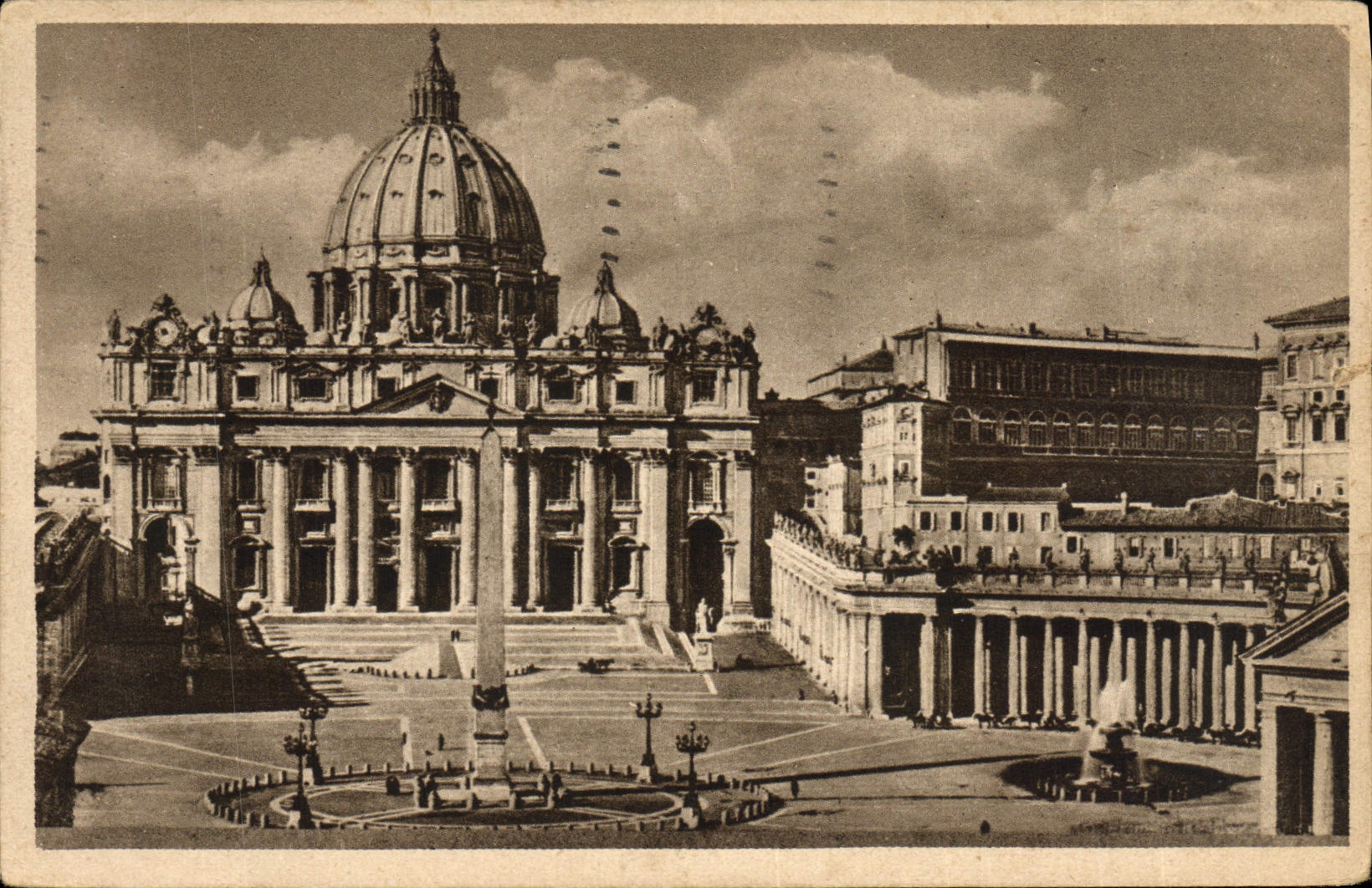 POSTAL Roma S Spietro de la VENDIMIA