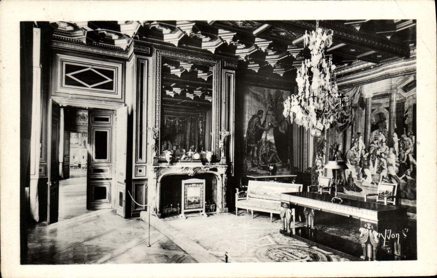 MODERN CARD Palate De Fontainebleau Living room Of the Tapestries