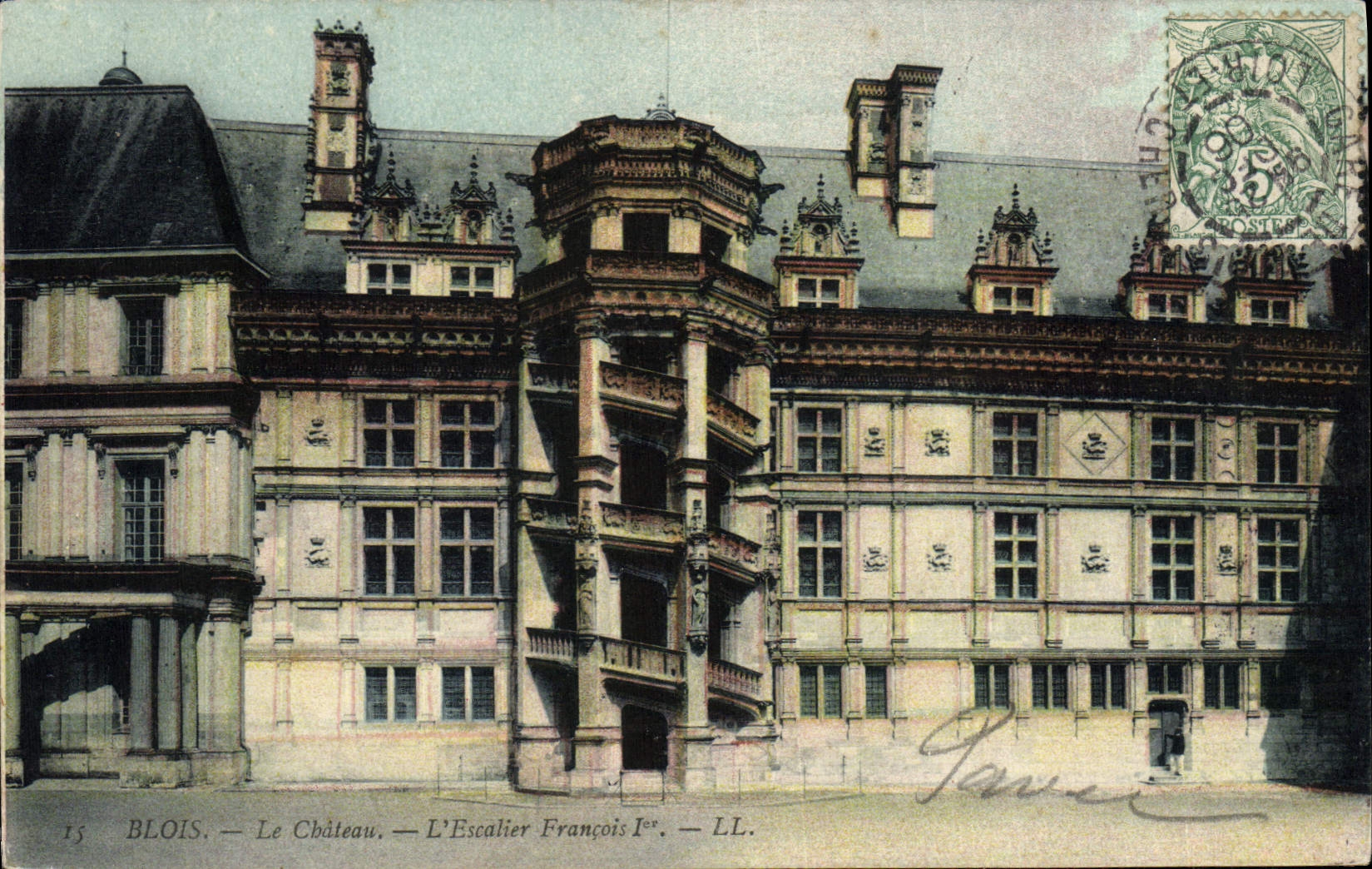 CPA Blois Le Chateau L'Escalier Francois 1er
