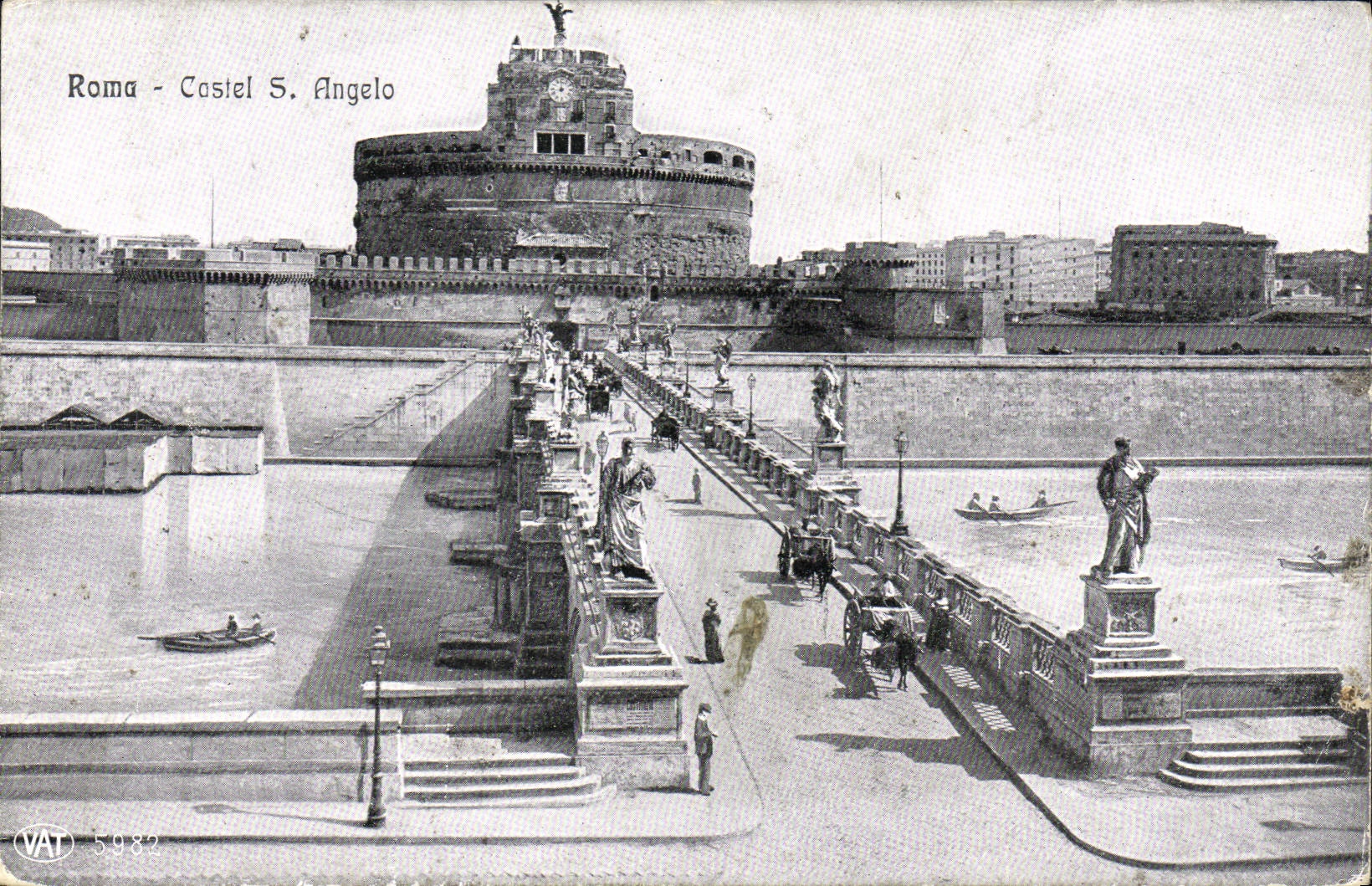 Casa de señorío de Roma de la POSTAL de la VENDIMIA S Ángel