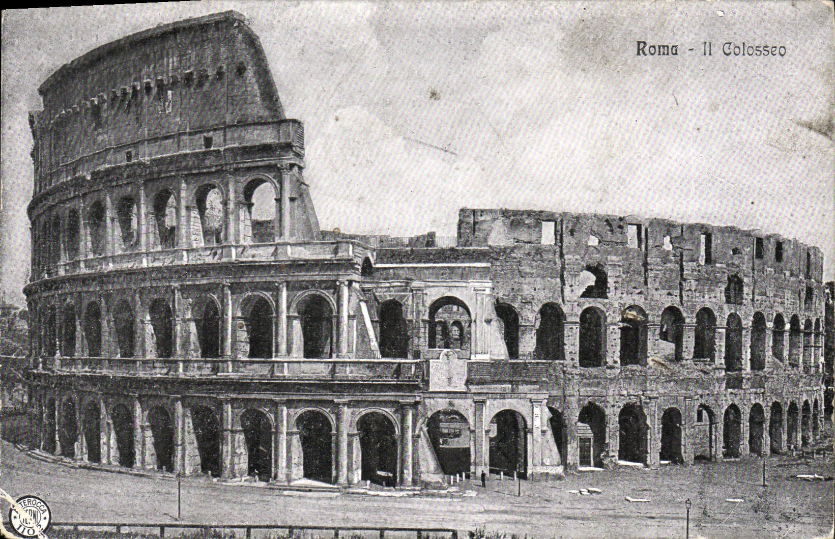 POSTAL Roma de la VENDIMIA él Colosseo