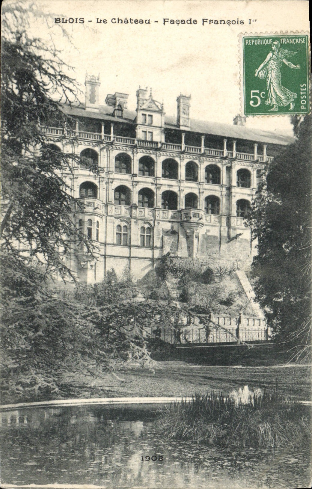 CPA Chateau de Blois Facade Francois 1er