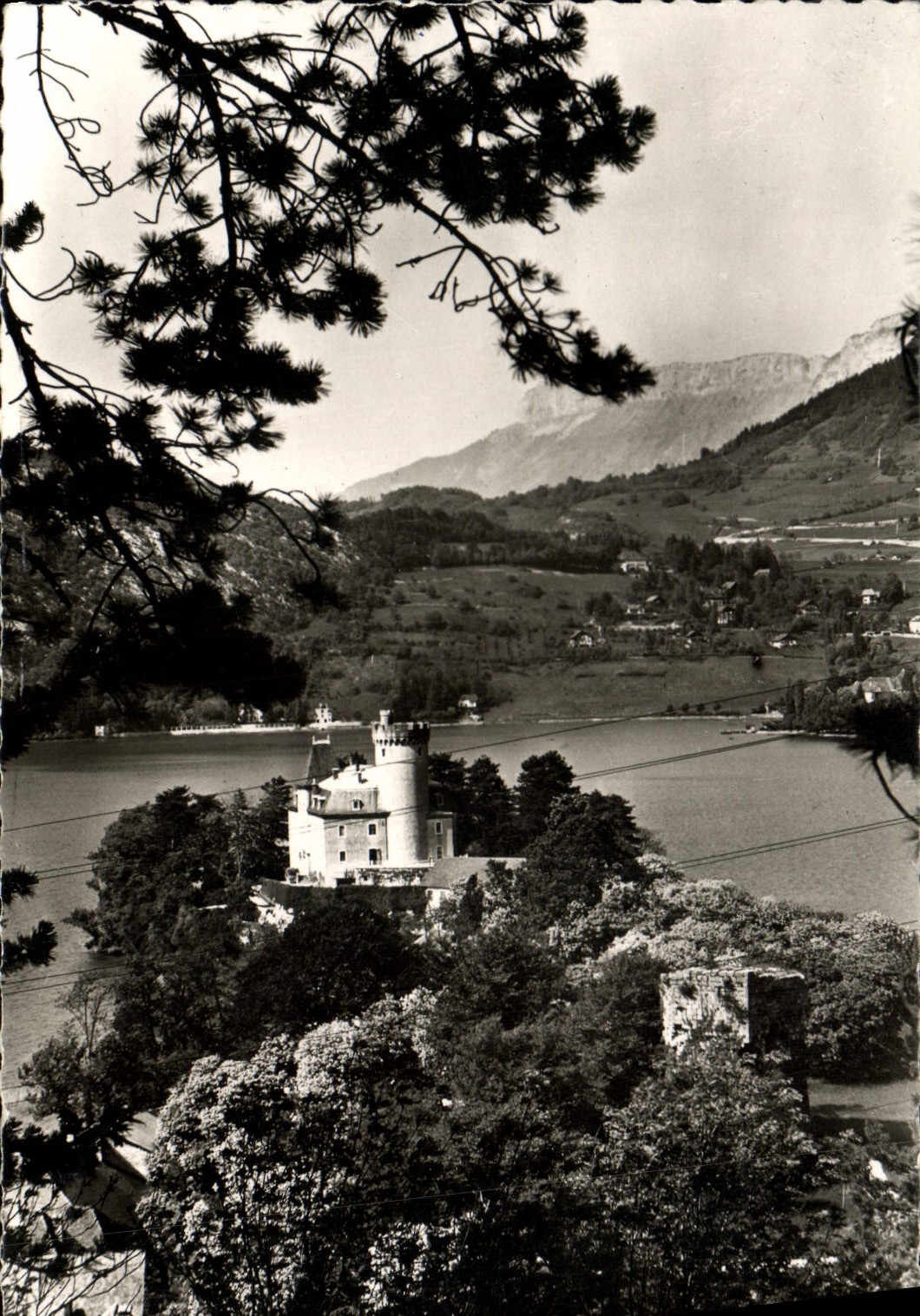 MODERN CARD Annecy Duingt Lake the Castle