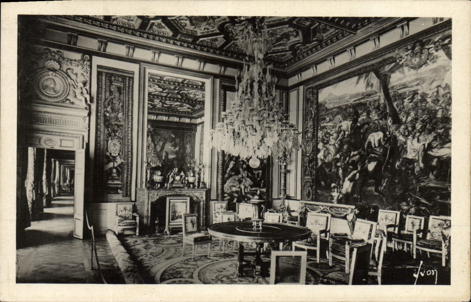 CPA Fontainebleau Le Palais Salon du Pape
