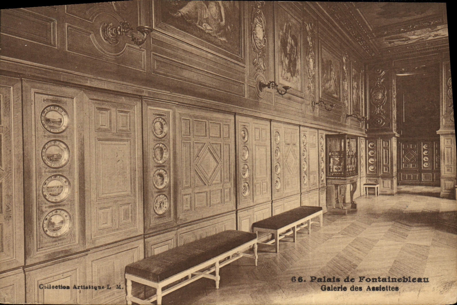CPA Palais de Fontainebleau Galerie des Assiettes