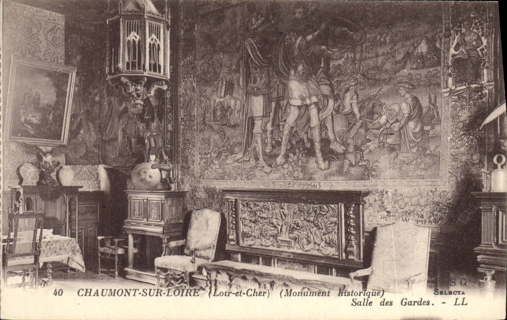 CPA Chaumont Sur Loire Le Chateau Salle des gardes