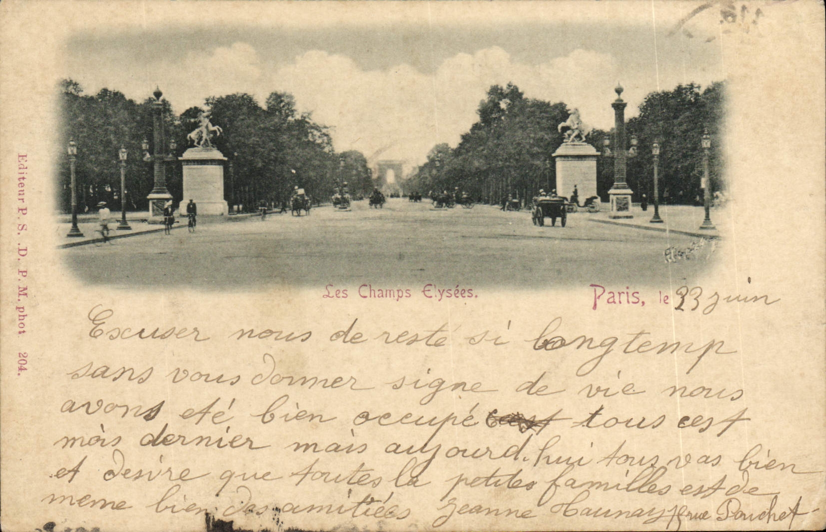 CPA Paris Les Champs Elysees