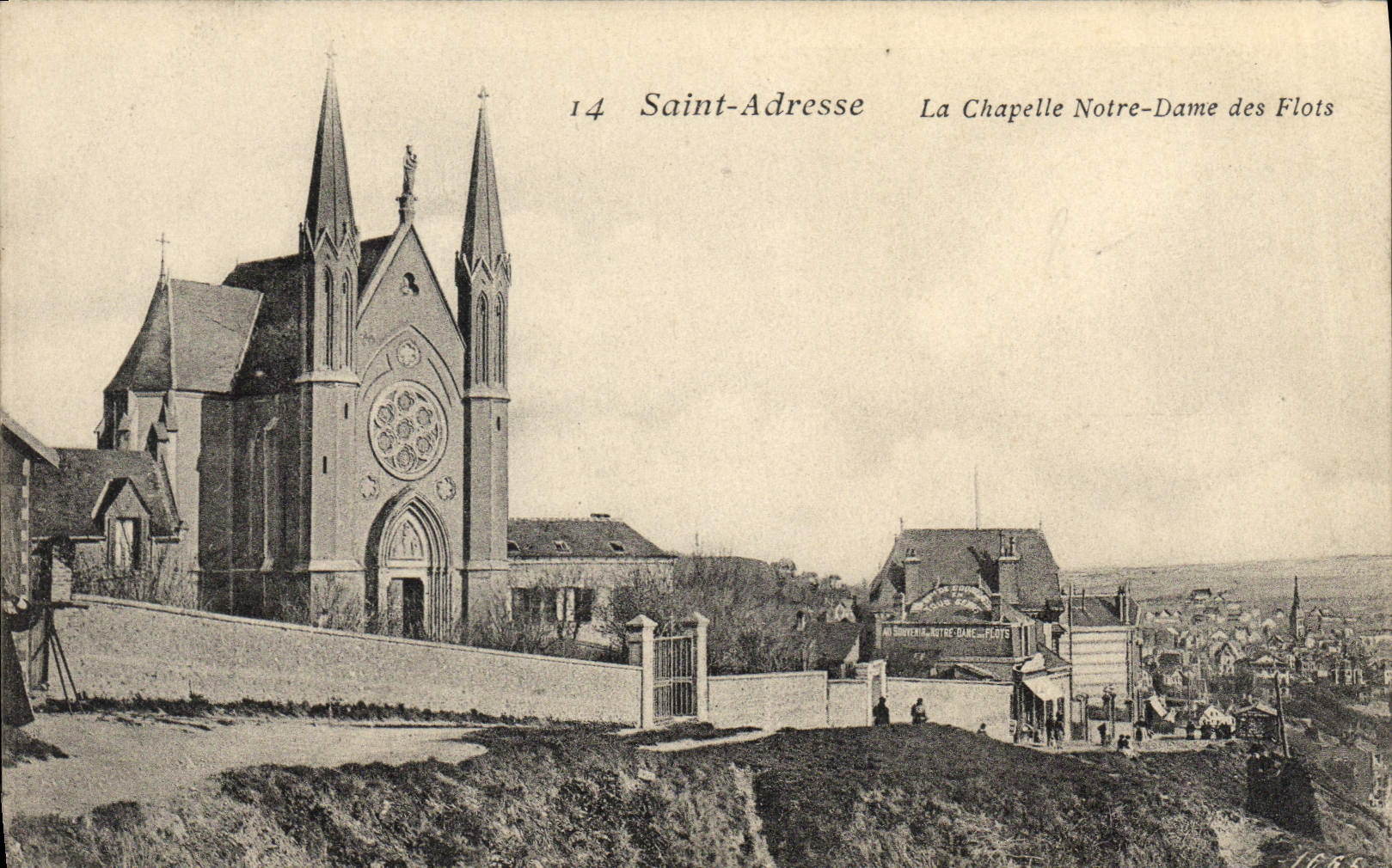 VINTAGE POSTCARD Saint Addresses Notre Dame of the Floods La Chapelle