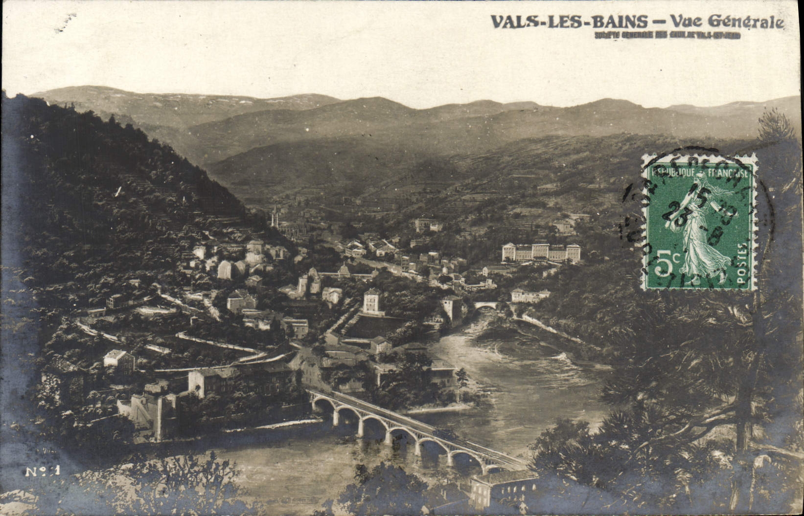 CPA Vals Les Bains Vue Generale