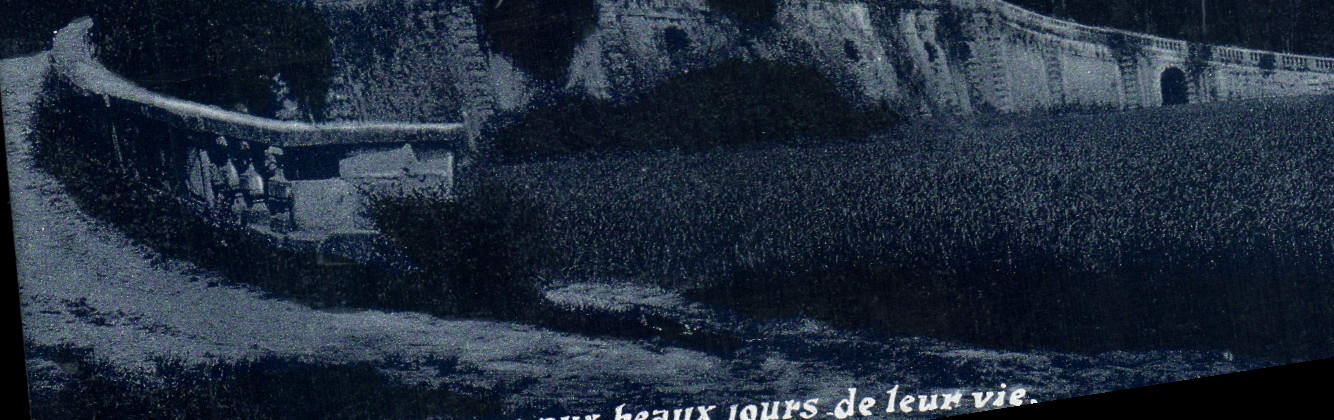 VINTAGE POSTCARD Juvisy the night the terrace