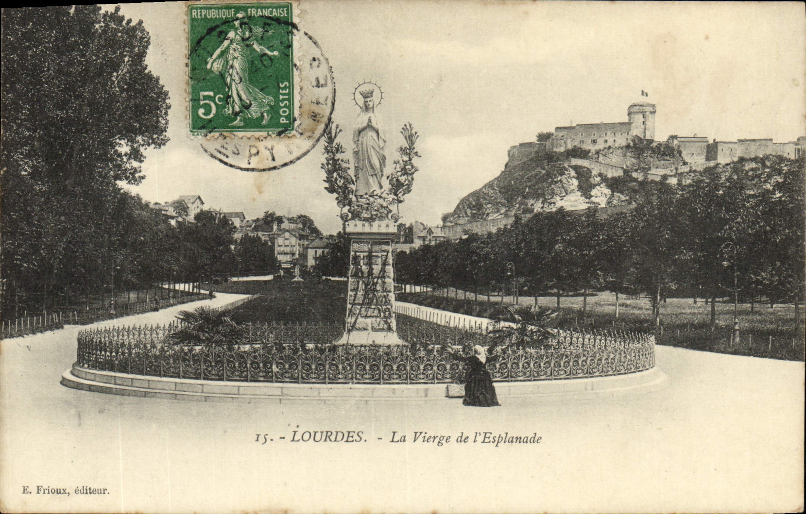 VINTAGE POSTCARD Heavy the Virgin of the Esplanade