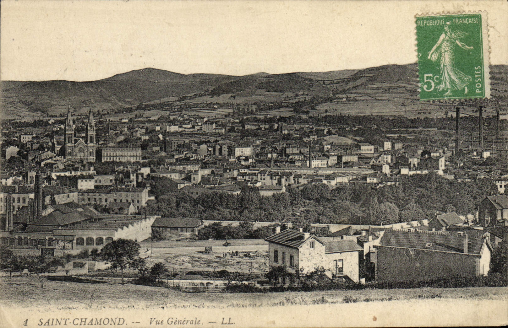 CPA Saint Chamond Vue Generale
