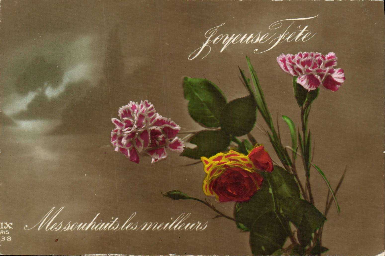 CPA Fantaisie Fleurs