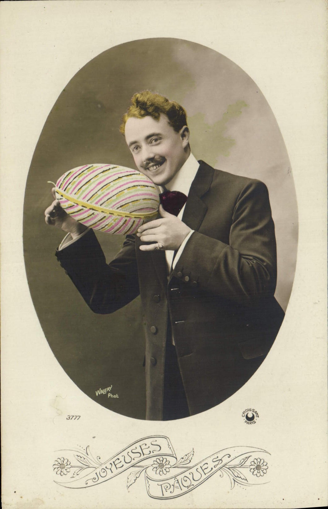 CPA Fantaisie Homme Paques 