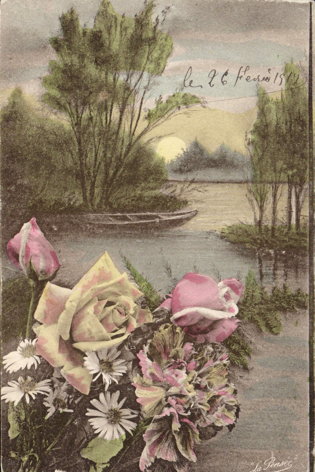 CPA Fantaisie Fleurs 