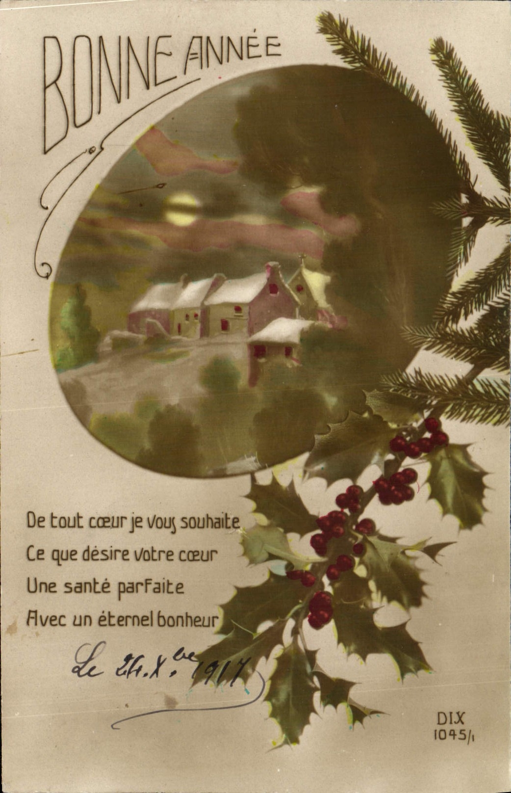 CPA Fantaisie Bonne annee