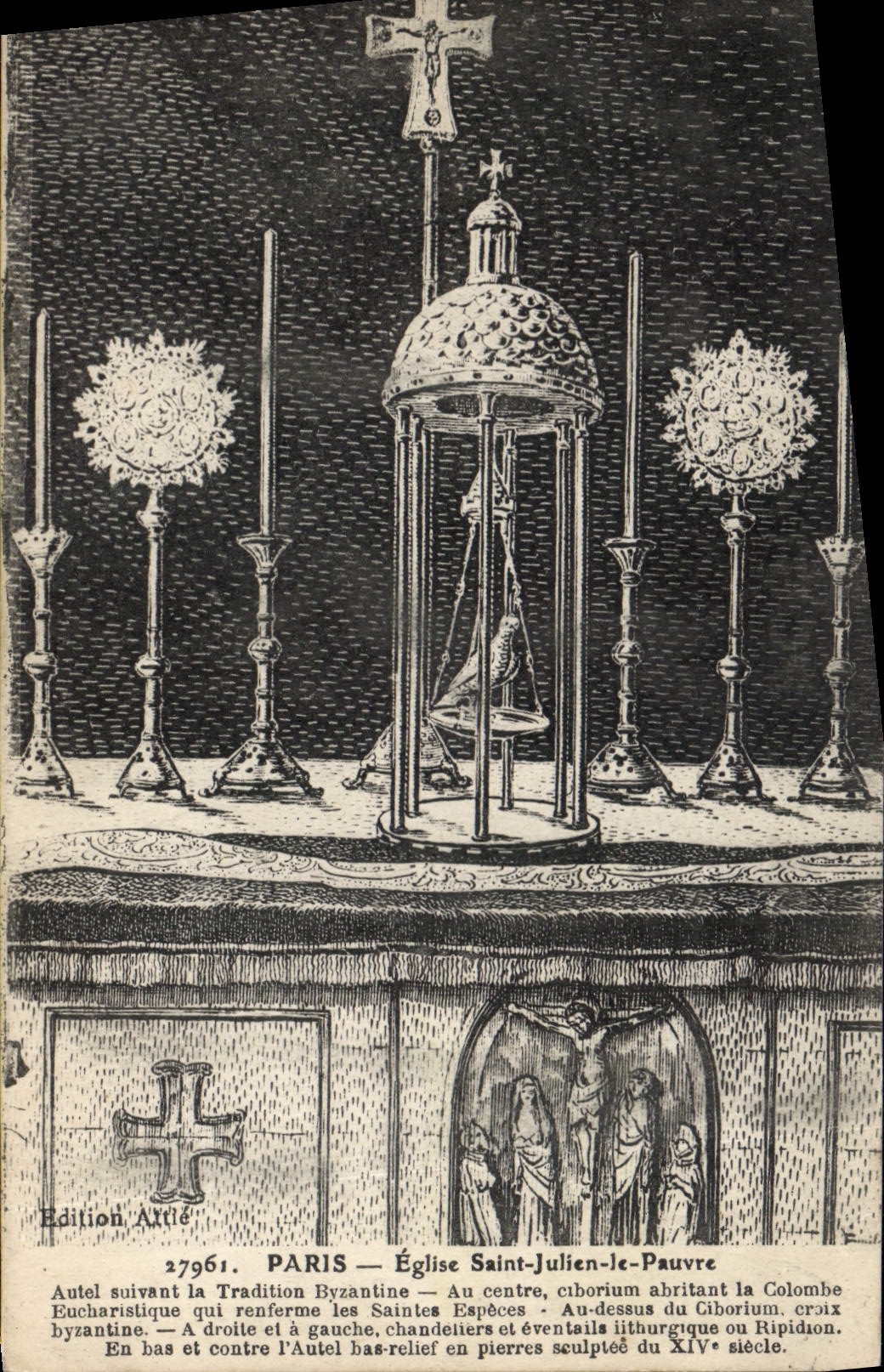 CPA Paris Eglise Saint Julien le Pauvre 