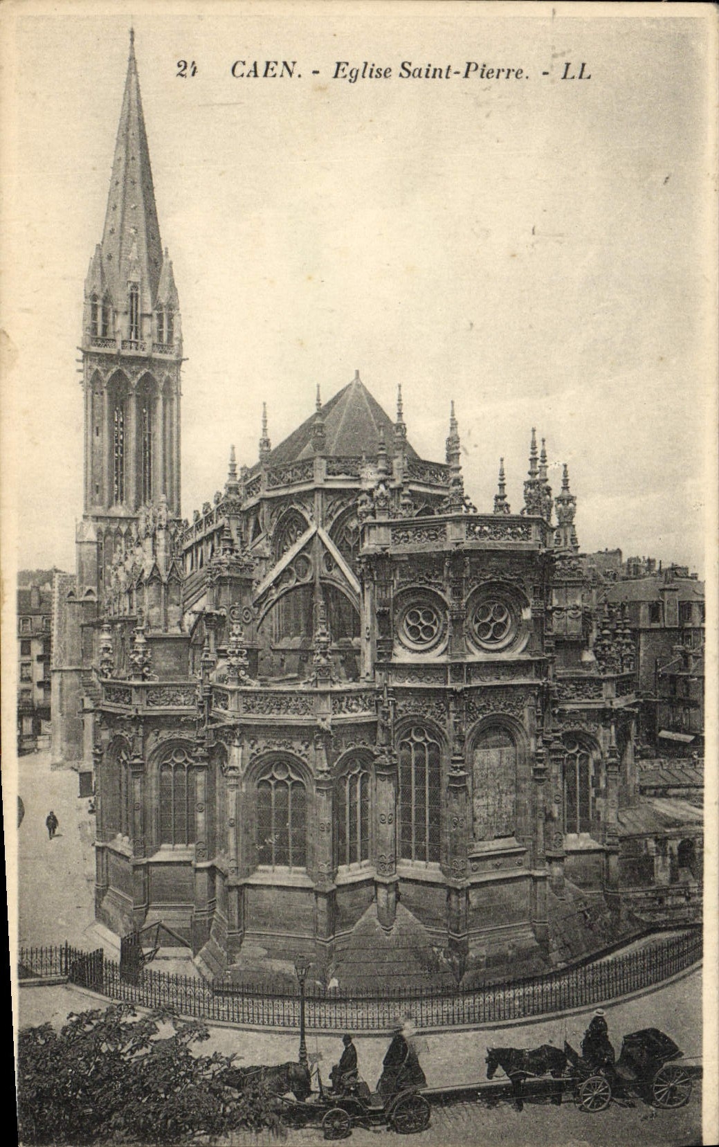 CPA Caen Eglise Saint Pierre