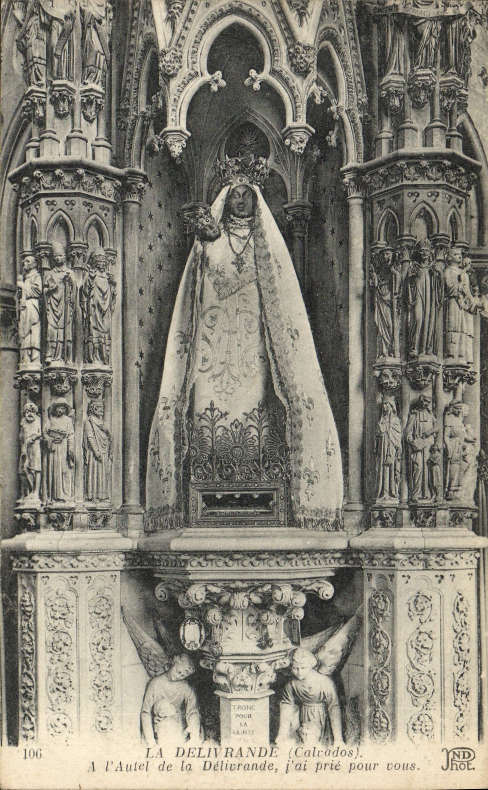 VINTAGE POSTCARD Delivrande Furnace bridge of Delivrande