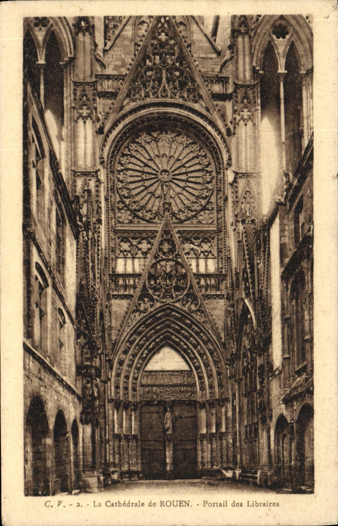 CPA La Cathedrale de Rouen Portail des Libraires