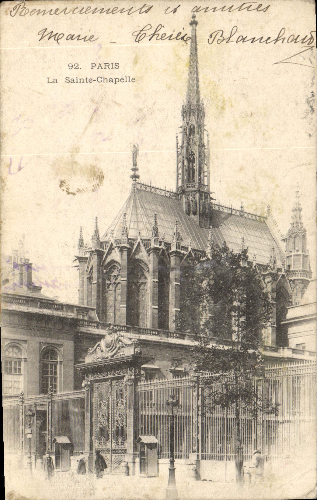 CPA Paris La Sainte Chapelle