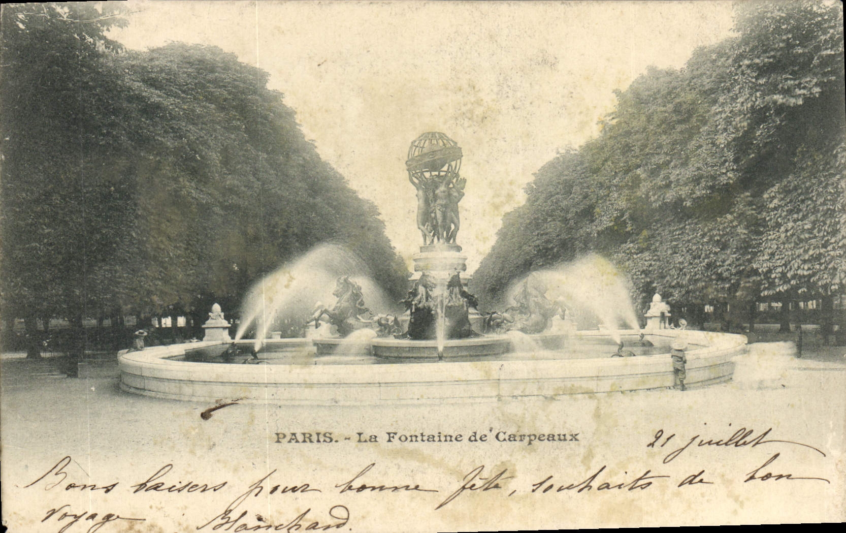 CPA Paris La Fontaine de Carpeaux