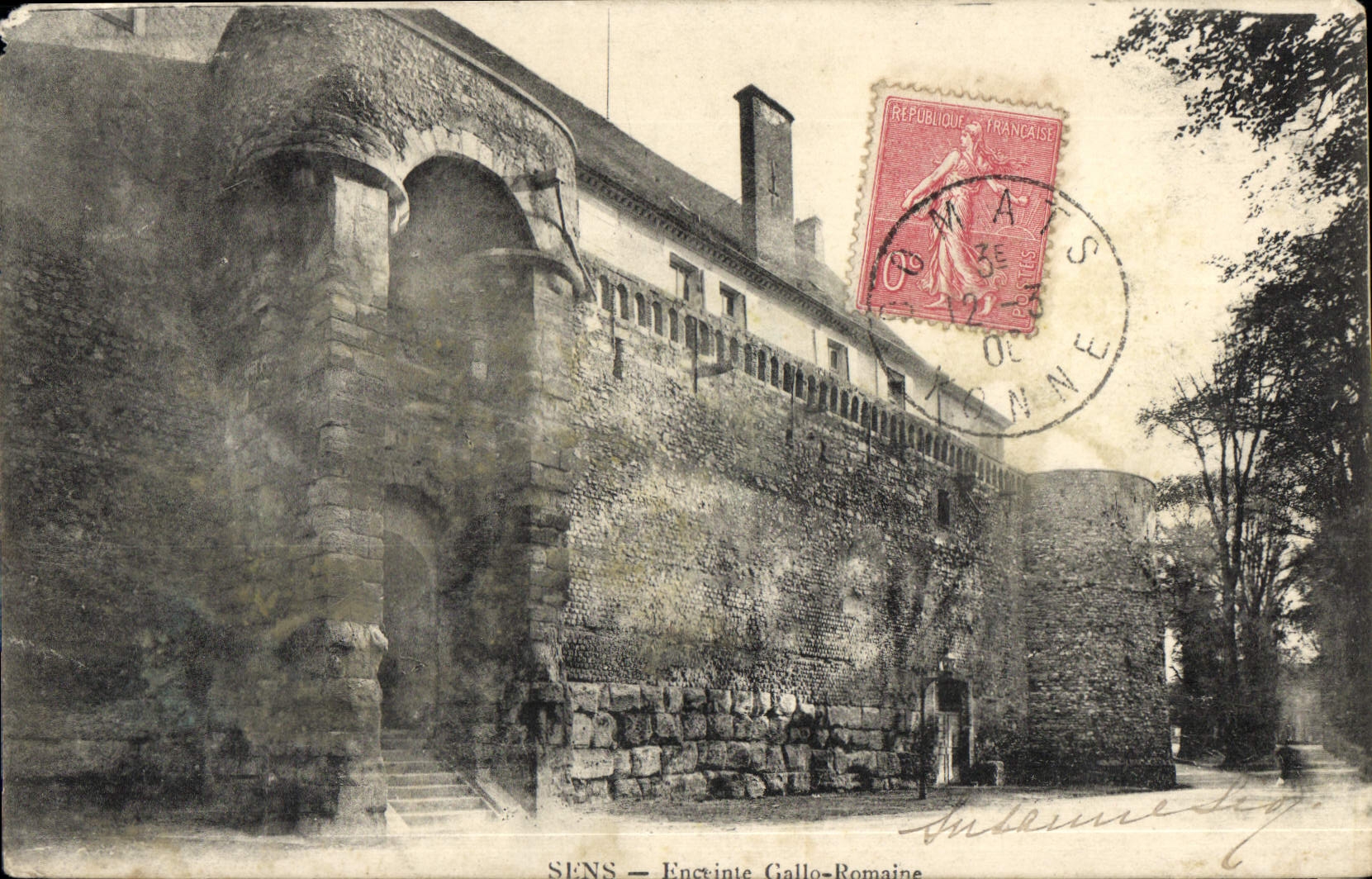 De la VENDIMIA de la POSTAL recinto Gallo Sens romano
