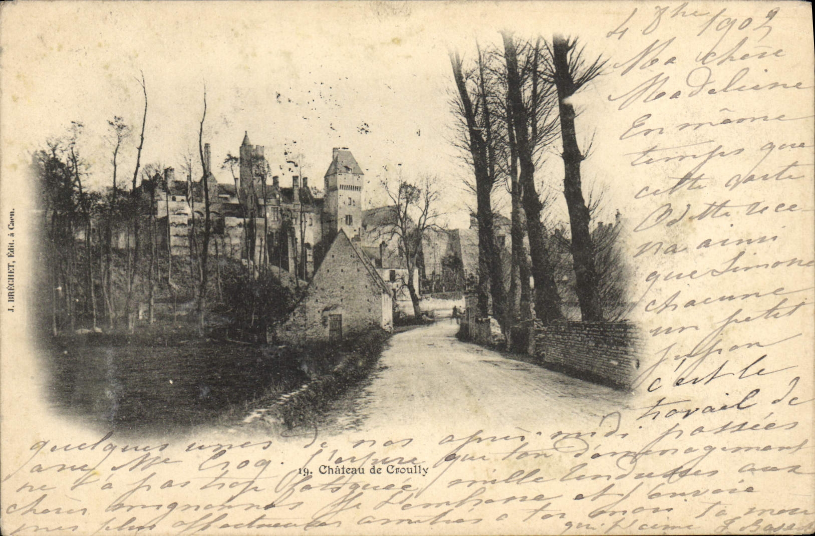 VINTAGE POSTCARD Castle De Croully