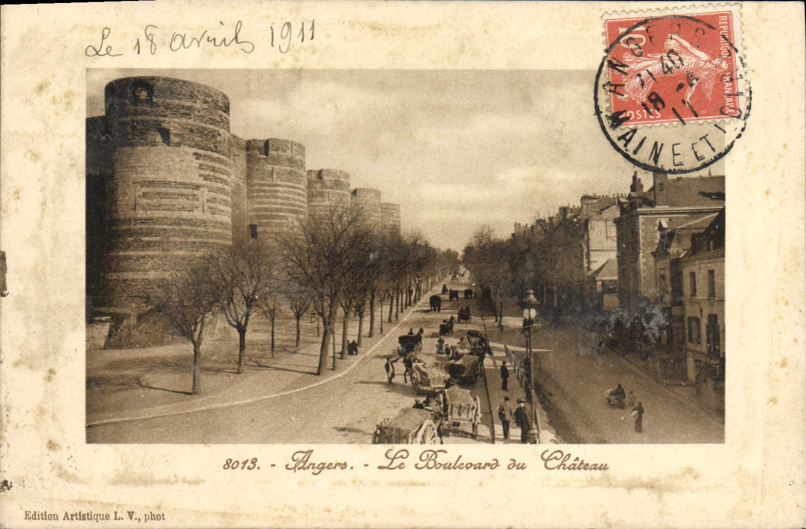 CPA Angers Le Boulevard du chateau