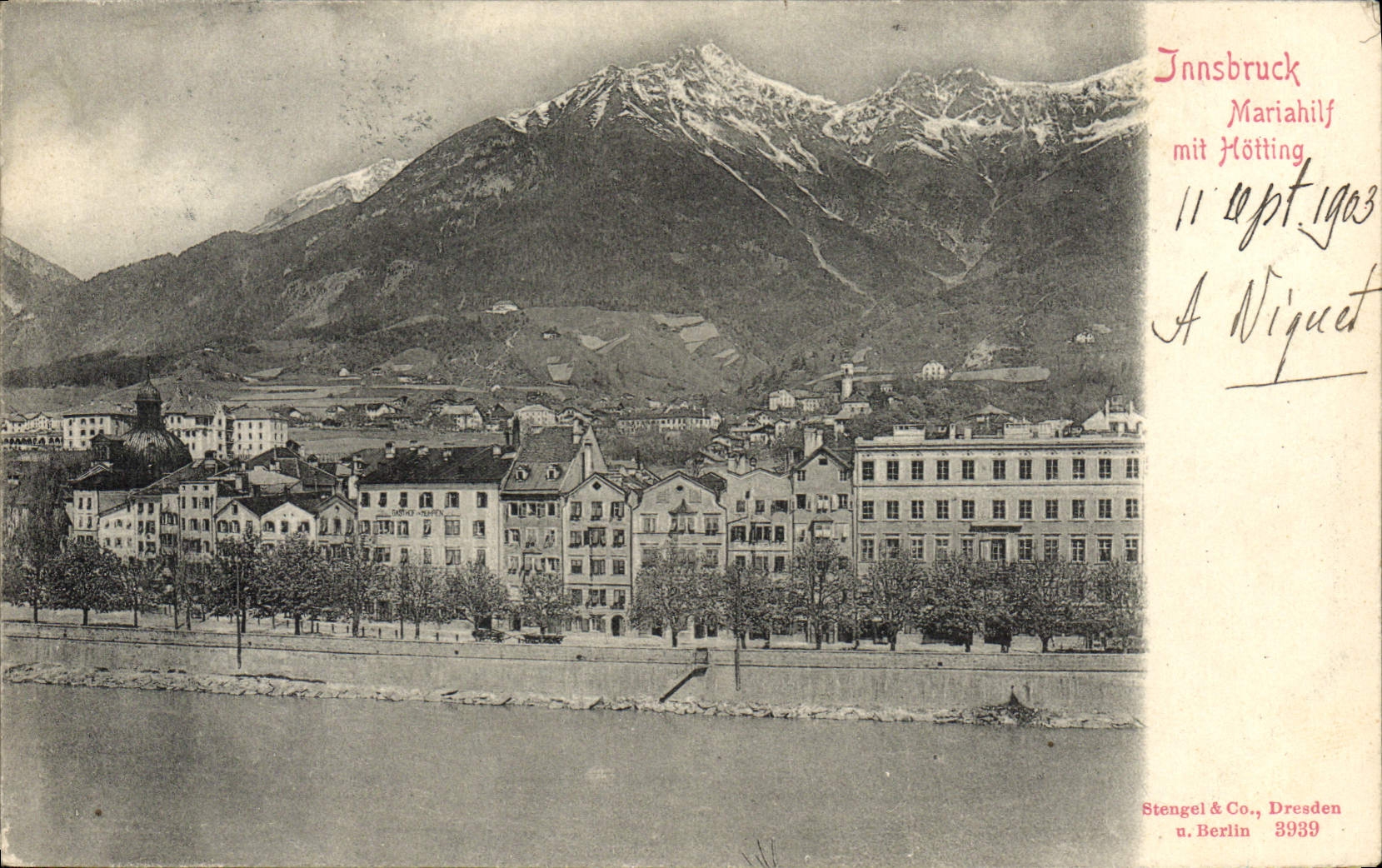 CPA Innsbruck Mariahilf Mit Hotting