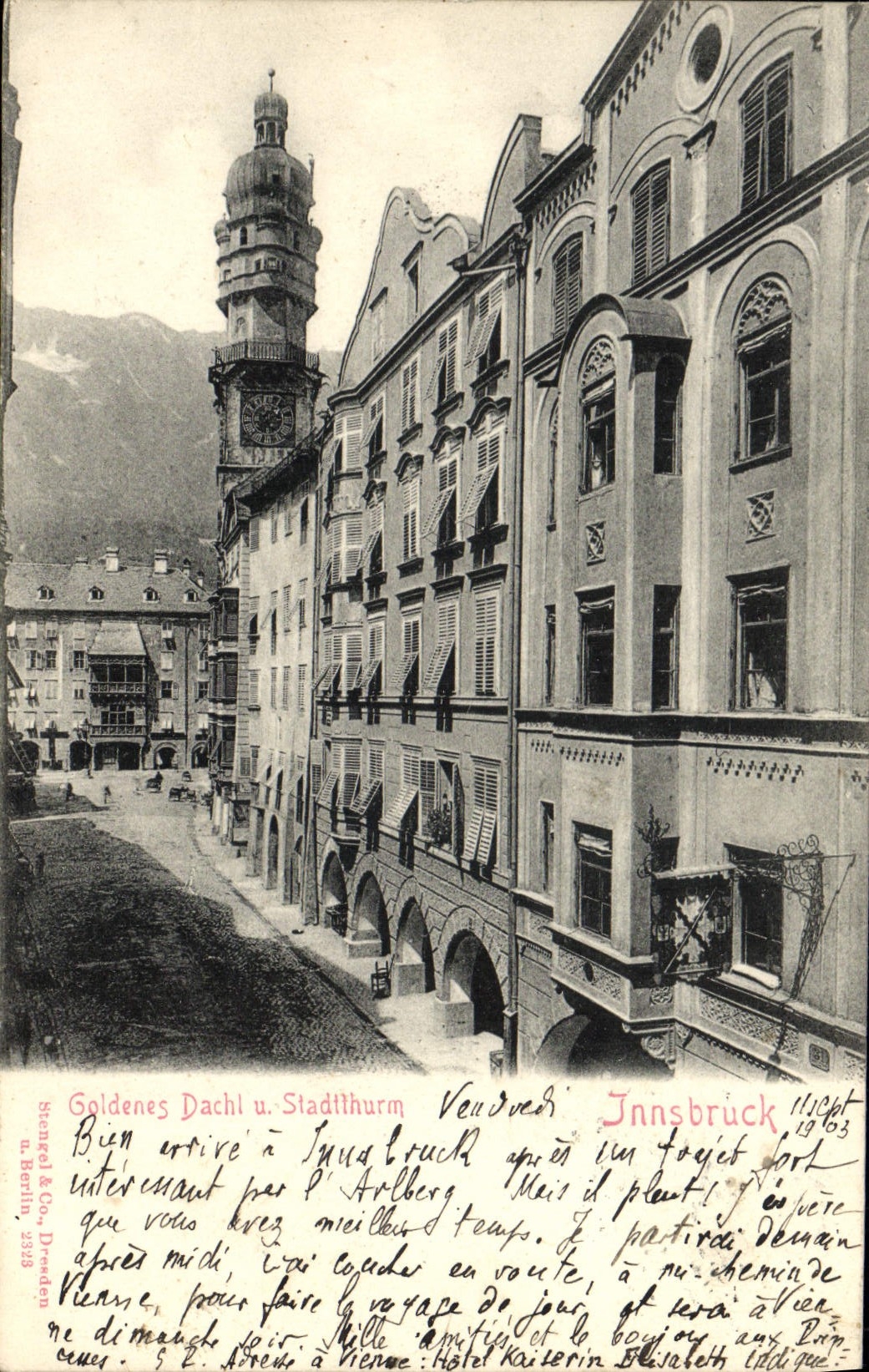 CPA Goldenes Dachl Stadtthurm Innsbruck