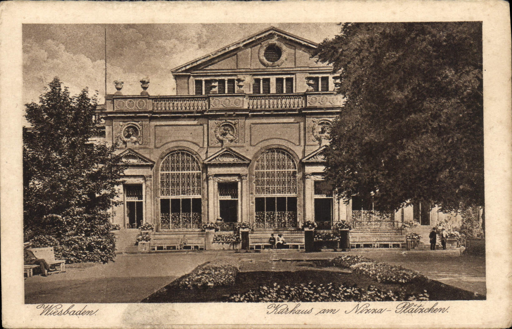 CPA Wiesbaden Kurhaus am Nizza Platzchen 