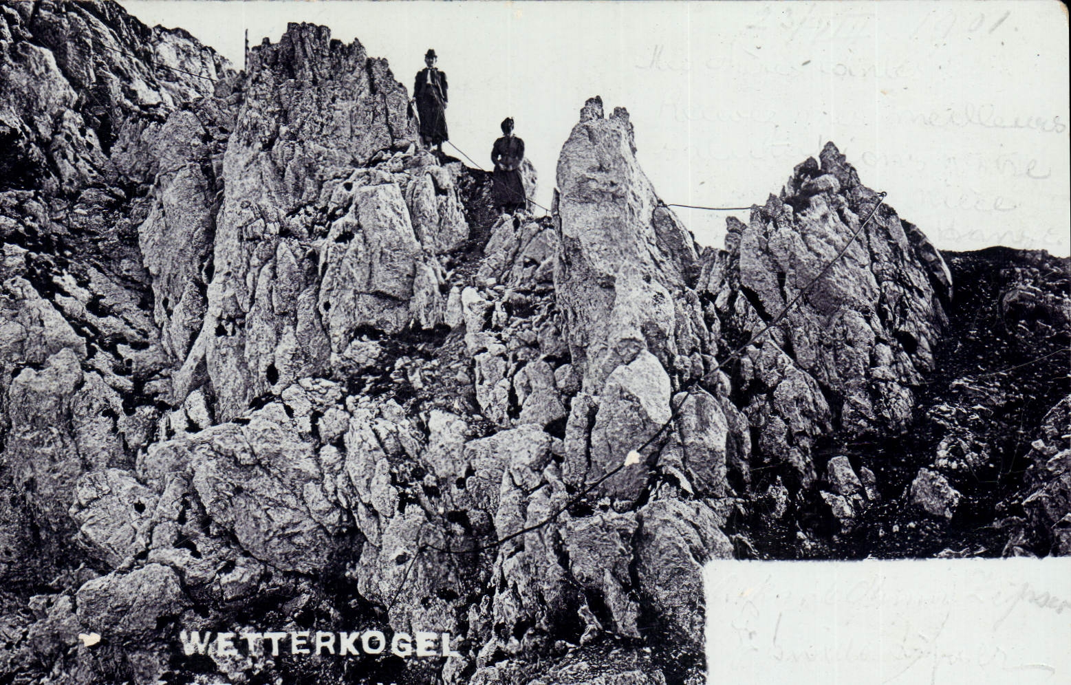 VINTAGE POSTCARD Wetterkogek