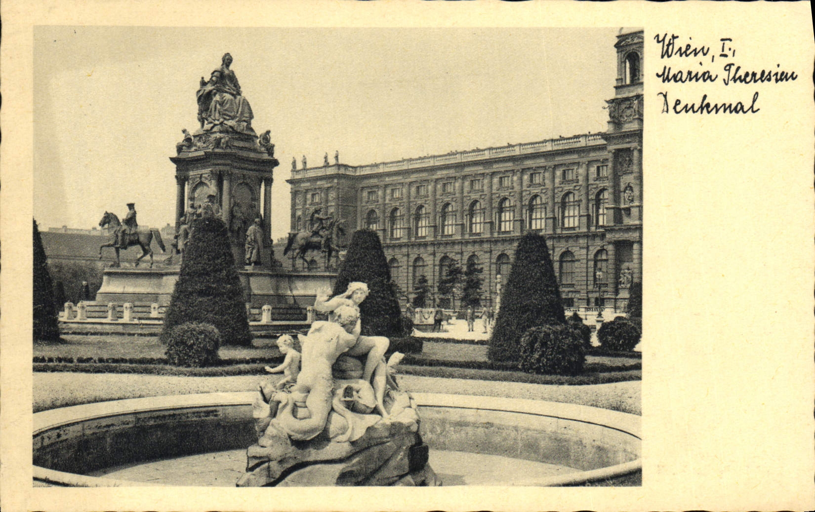 CPA Wien Maria Theresien Denkmal