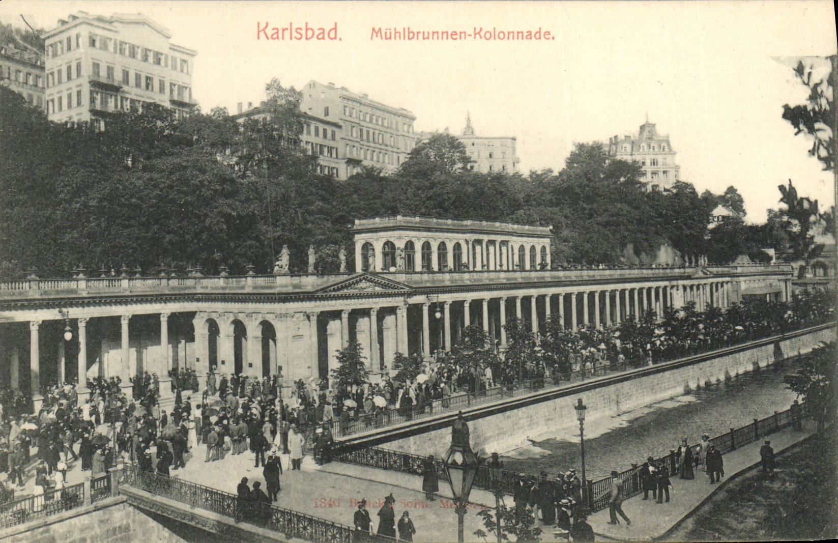 CPA Karlsbad Muhlbrunnen Kolonnade