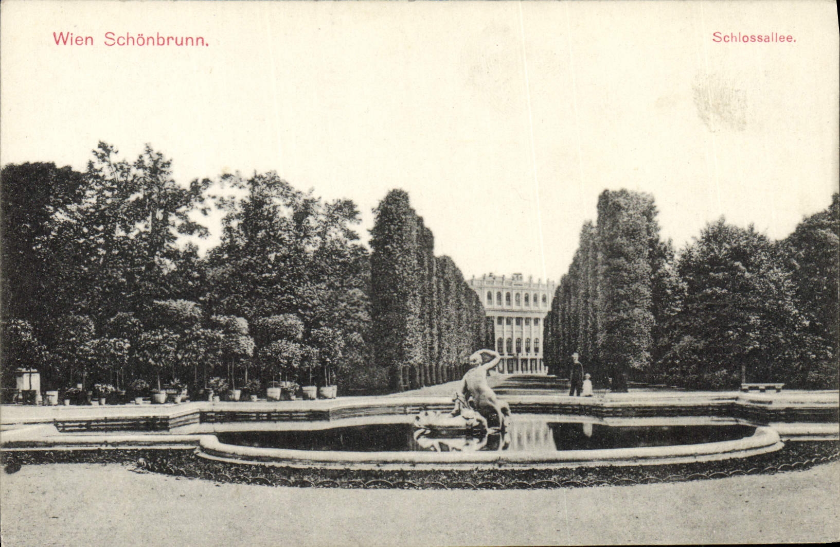 VINTAGE POSTCARD Wien Schonbrunn