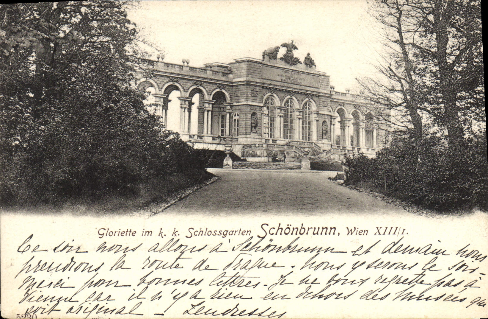 CPA Gloriette Schlossgarten Schonbrunn Wien