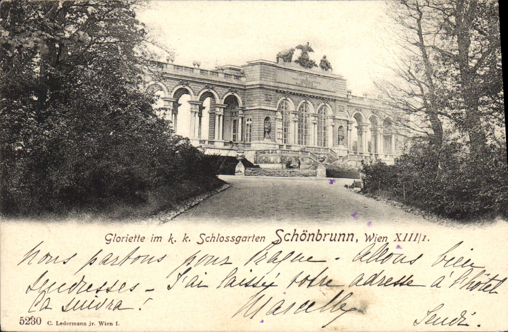 CPA Gloriette Schlossgarten Schonbrunn Wien