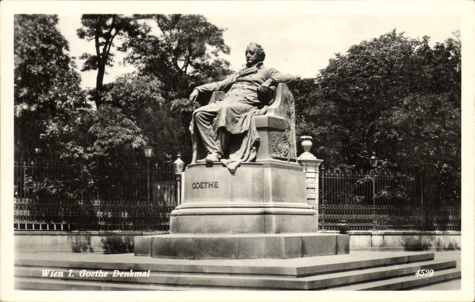 CPA Wien Goethe Denkmal