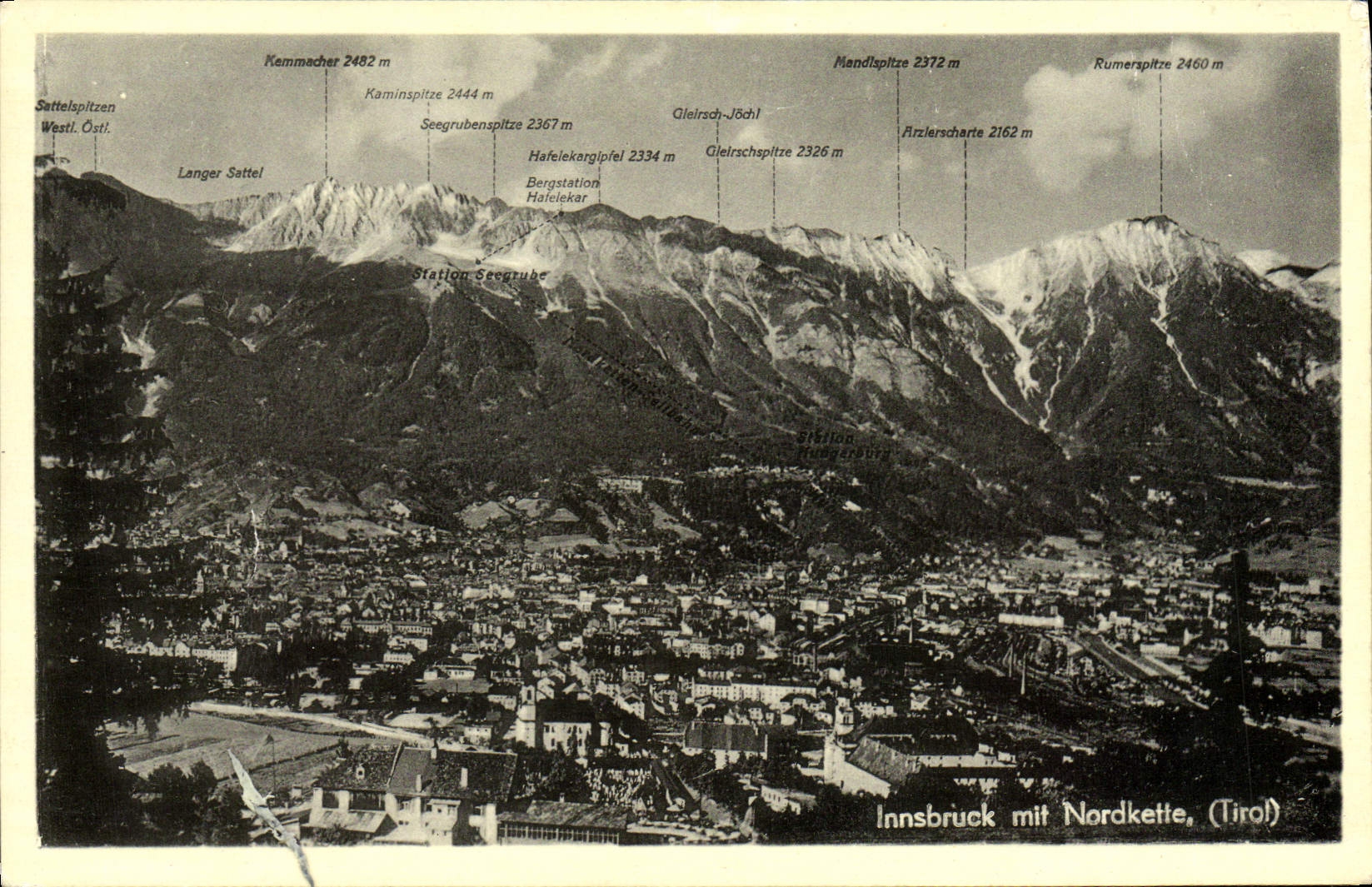 CPA Innsbruck MIt Nardkette