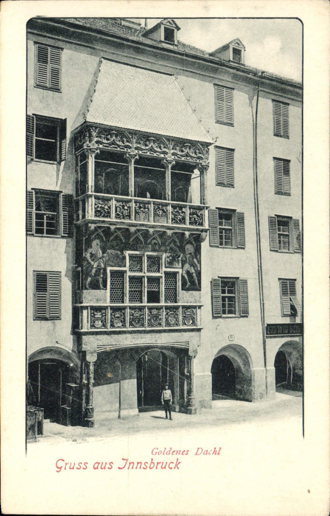 CPA Gruss Aus Innsbruck Goldenes Dachl