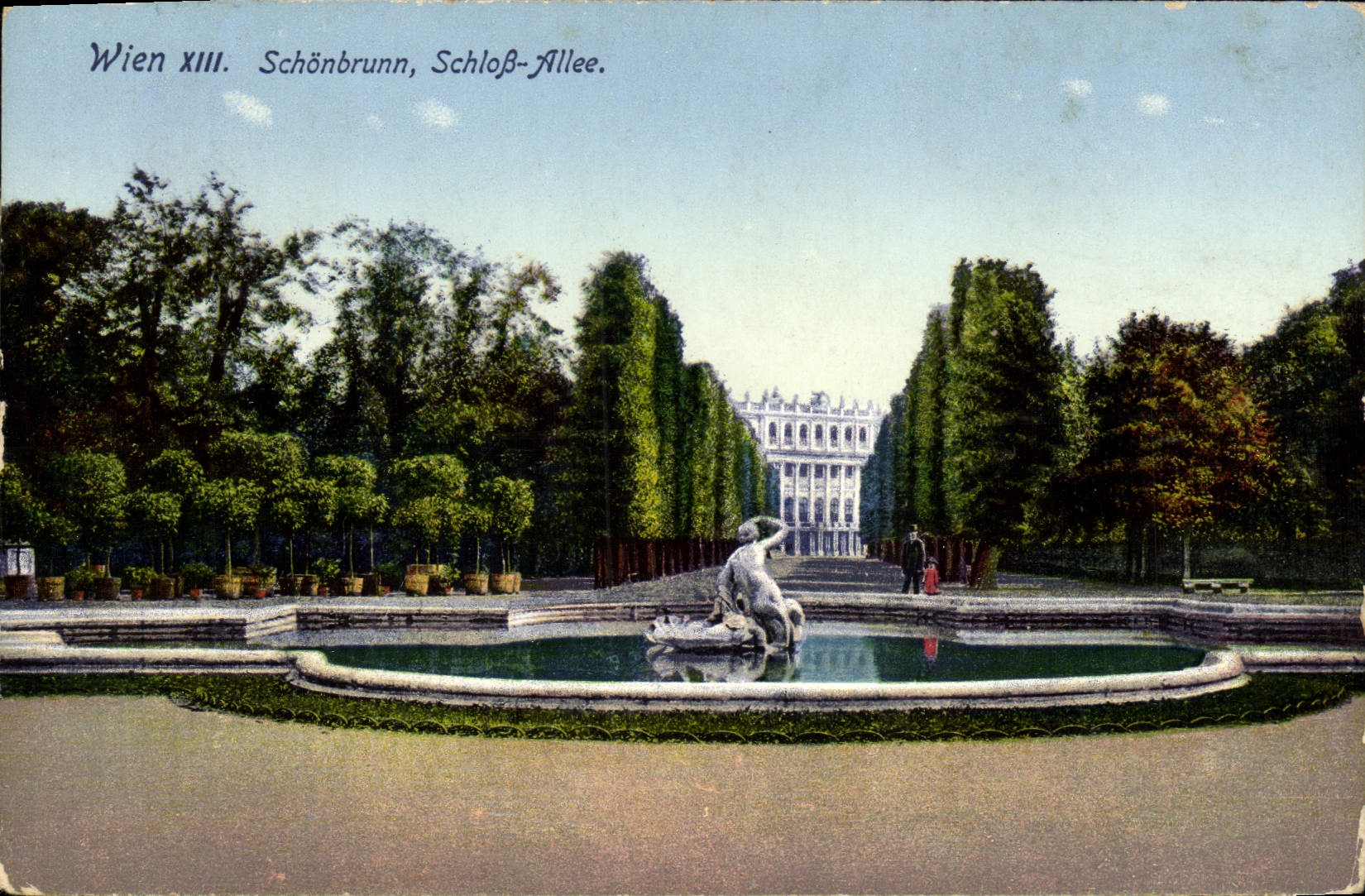 CPA Wien Schonbrunn Schloss Allee